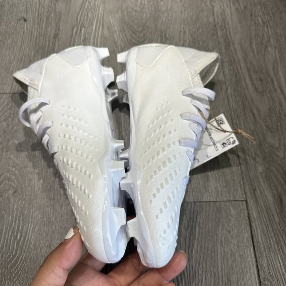 Adidas Predator Accuracy.3 FG Soccer Cleats Shoes White FZ6108 Youth Size 2.5 - Picture 8 of 9
